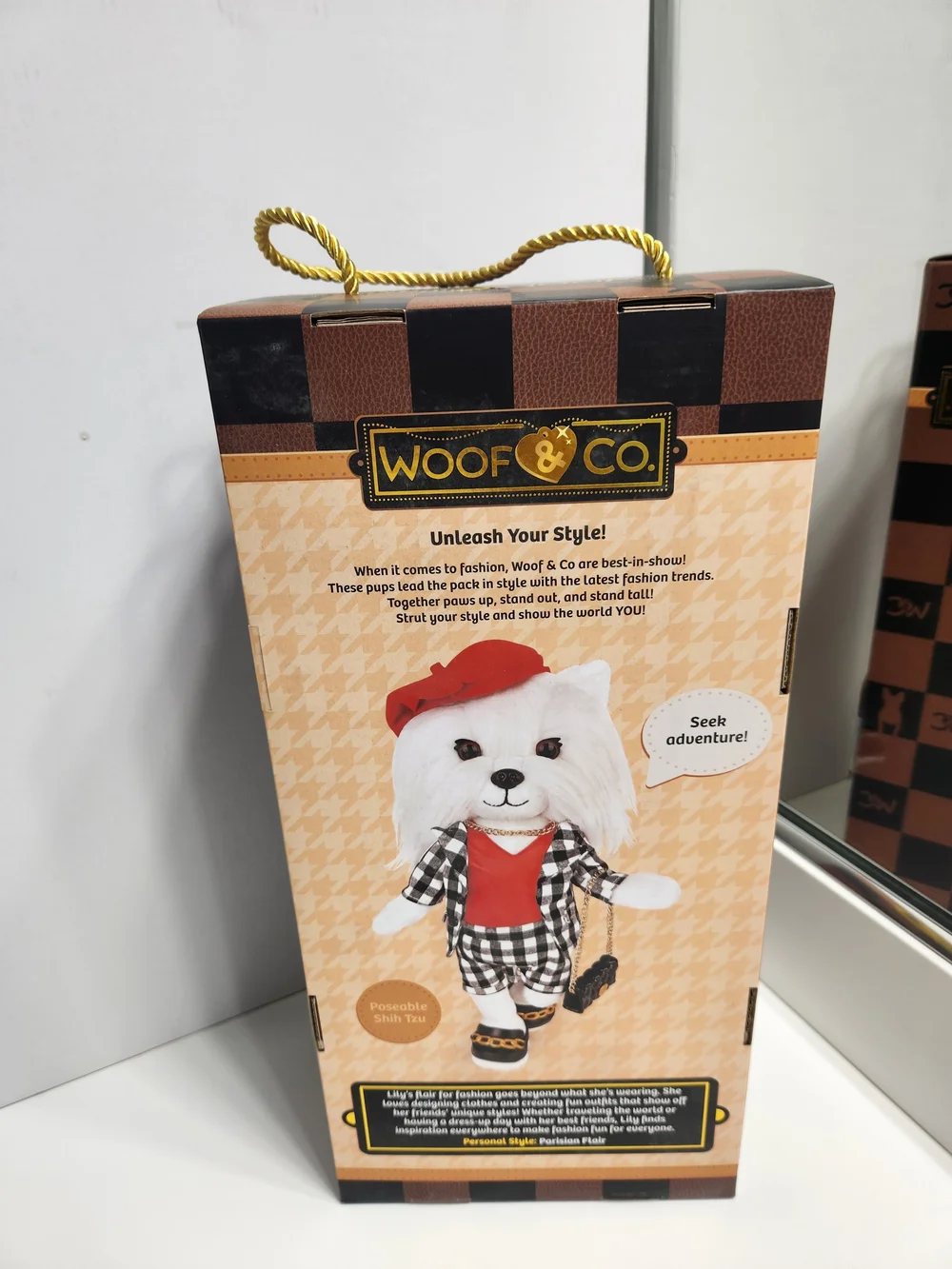 Woof & Co 15-inch Fashion Doll – Lily The Poseable Plush Shih Tzu with Removable